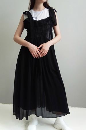 Платье черное полупрозрачное Alisa Kuzembaeva Chiffon silk dress