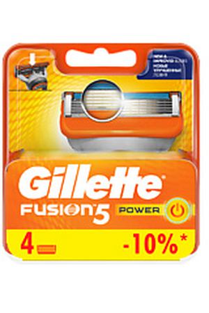 GILLETTE Сменные кассеты для бритвы Gillette Fusion Power 4 шт. Gillette GIL048873