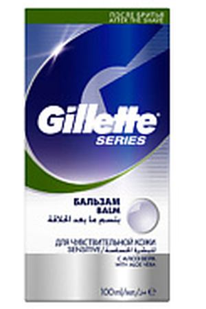 GILLETTE Бальзам после бритья Sensitive c алоэ вера 100 мл Gillette GIL056703 купить с доставкой