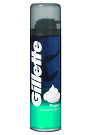 GILLETTE Пена для бритья Sensitive Skin для чувствительной кожи 200 мл Gillette GIL283731 купить с доставкой