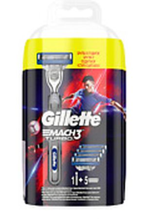 GILLETTE Станок для бритья MACH3 TURBO с 4 сменными кассетами Станок + 4 кассеты Gillette GIL435128