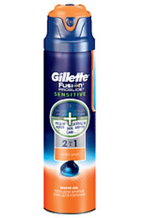 GILLETTE Гель для бритья Fusion ProGlide Sensitive Active Sport 170 мл Gillette GIL471744 купить с доставкой