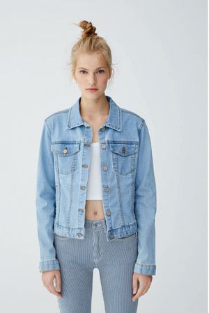 Куртка джинсовая Pull&Bear Pull&Bear 229221 купить с доставкой
