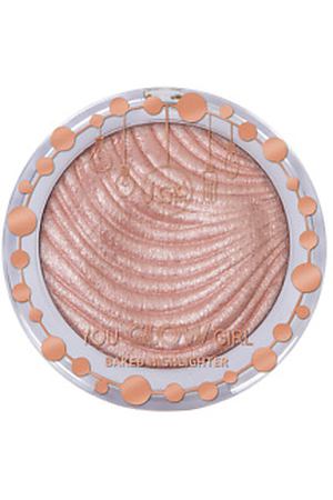 J. CAT BEAUTY Пудра хайлайтер для лица YOU GLOW GIRL 104 Crystal Sand 15 г J.CAT Beauty JCAYGG104 купить с доставкой