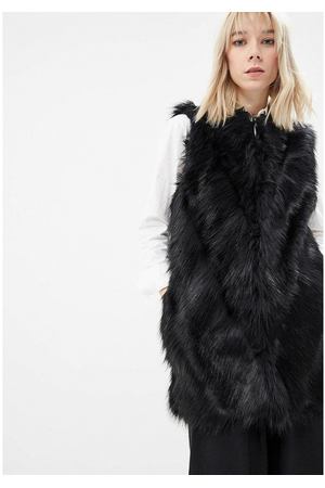 Жилет меховой Miss Selfridge Miss Selfridge 23F04XBLK