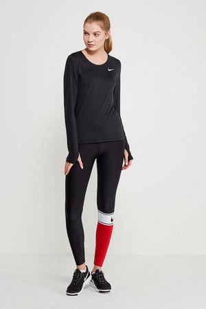 Лонгслив спортивный Nike Nike 889536-010 вариант 2 купить с доставкой