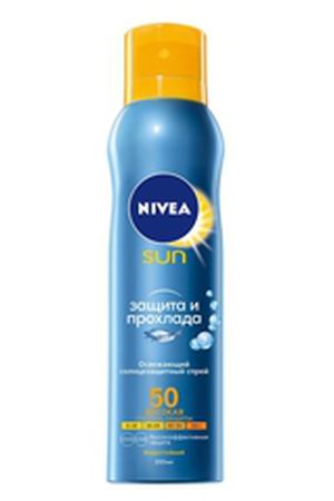 NIVEA Освежающий солнцезащитный спрей Защита и прохлада СЗФ 50 200 мл Nivea NIV080461 купить с доставкой