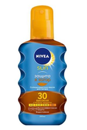 NIVEA Солнцезащитное масло-спрей для загара Защита и загар СЗФ 30 200 мл Nivea NIV086038