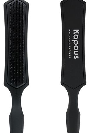 KAPOUS Расческа для волос узкая, трехуровневая щетина, черная Kapous 892 вариант 2