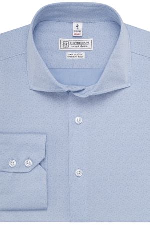 Рубашка прямой силуэт HENDERSON  SHL-0984 BLUE Henderson 49594