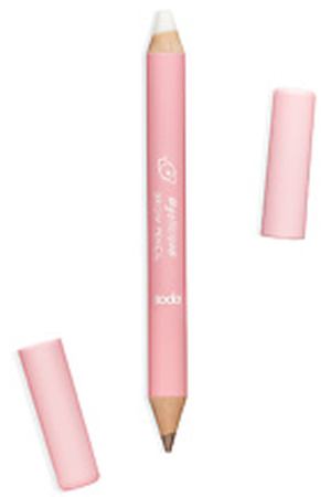 SODA BROW PENCIL #gellicious КАРАНДАШ+ВОСК ДЛЯ БРОВЕЙ 001 TOUGH COOKIE SODA SOD219001 купить с доставкой