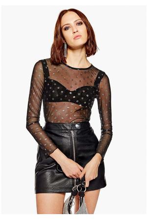 Блуза Topshop Topshop 04D10PBLK купить с доставкой