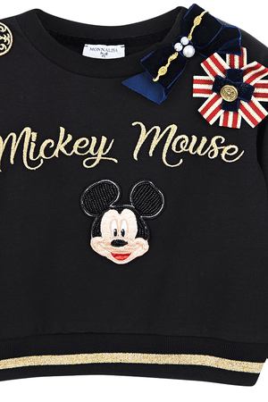 Свитшот с Mickey Mouse и помпонами Monnalisa 128639