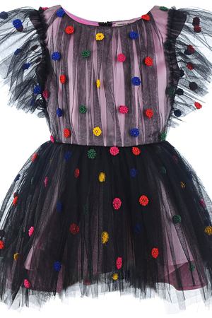 Платье с помпонами Natasha Zinko 113065 купить с доставкой