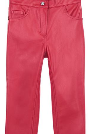 Красные брюки из эко кожи Valentin Yudashkin 95975 купить с доставкой