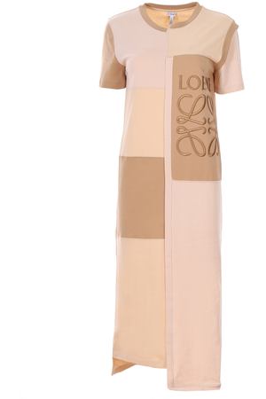 Платье-футболка Loewe Loewe S6286331CR 2140 Коричневый, Кремовый