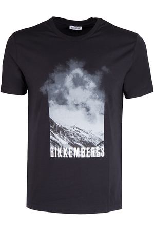 Хлопковая футболка с принтом Dirk Bikkembergs C700174E1951C74 Черный
