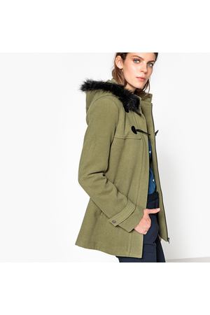 Короткое пальто с капюшоном La Redoute Collections 42604 купить с доставкой