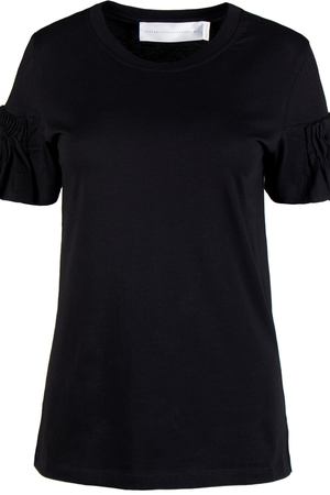 Хлопковая футболка Victoria Beckham Victoria Beckham jyvv 068 black Черный