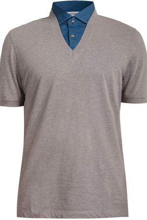 Хлопковое поло BRUNELLO CUCINELLI Brunello Cucinelli MTS250749/CI180