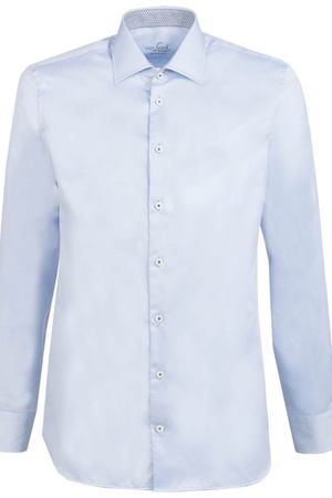 Хлопковая рубашка Van Laack Van Laack 132241/720SF Голубой купить с доставкой