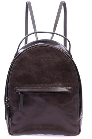 Кожаный рюкзак Brunello Cucinelli MBRND1982 C6650 Бордовый купить с доставкой