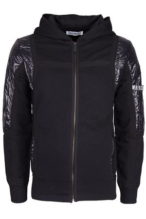 Хлопковая толстовка с деталями Dirk Bikkembergs C608700M3947C74 Черный купить с доставкой