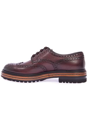 Кожаные броги Santoni MGMI16231 S56 Бордовый вариант 2