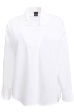 Хлопковая блуза Lorena Antoniazzi LP3426CA7U/2712/0100 Белый купить с доставкой