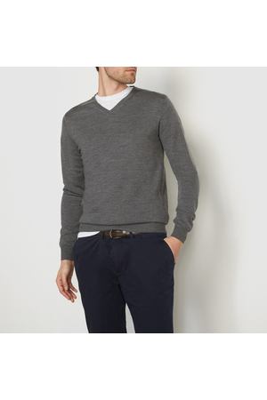 Пуловер с V-образным вырезом PASCAL, 100% шерсть мериноса La Redoute Collections 32739