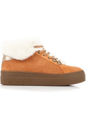 Кроссовки кожаные на искусственном меху Everest MELLOW YELLOW 96579