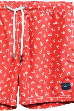 Плавательные шорты с принтом Paul&Shark Paul&Shark e18p5027sf 102 Красный купить с доставкой