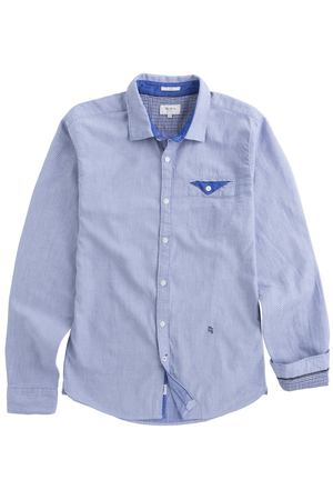 Рубашка прямого покроя с длинными рукавами из 100% хлопка Garett Pepe Jeans 124689 купить с доставкой
