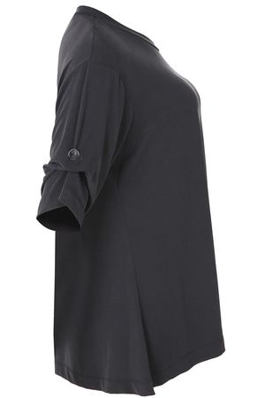 Туника с V-образным вырезом, пайетками и длинными рукавами Mat fashion 252641