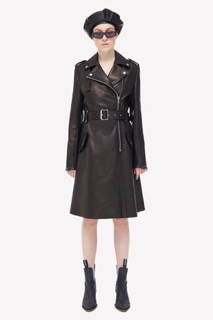 Кожаное пальто Bats Leather Moto Coat