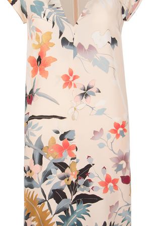 Шелковое платье  ETRO ETRO 15100/4566/цветы Принт