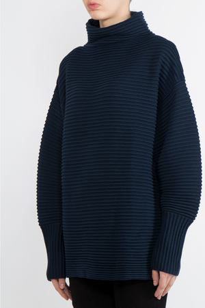 Шерстяной свитер  Victoria Beckham Victoria Beckham KNTVV036 Синий вариант 2 купить с доставкой
