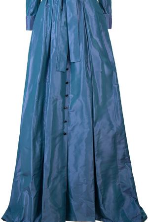 Длинное платье Carolina Herrera Carolina Herrera 701P Синий купить с доставкой
