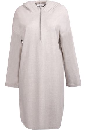 Шерстяное платье с капюшоном Ereda Ereda 18WEXDR810 Бежевый купить с доставкой