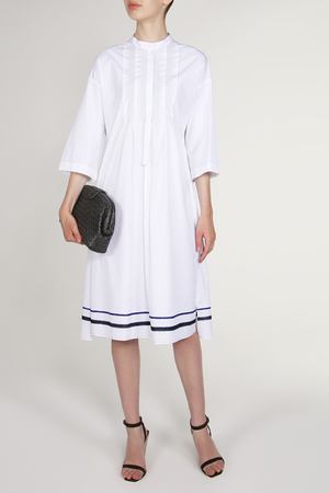 Хлопковое платье-рубашка AGNONA Agnona u2096 r2050y n00 Белый вариант 2