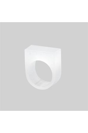 Кольцо Luch Design ring-mono-big-white