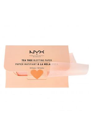 NYX PROFESSIONAL MAKEUP Матирующие салфетки из натуральной древесной пульпы Matte Blotting Paper Nyx Tea Tree Blotting Paper NYX Professional Makeup 800897813499