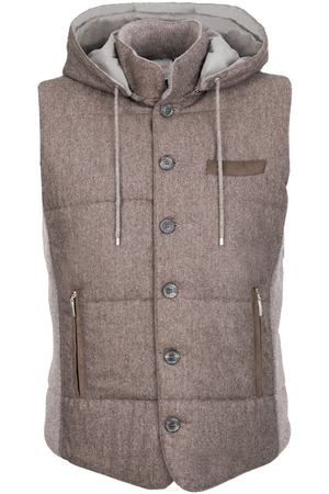 Жилет из шерсти Gran Sasso Gran Sasso Premium 23192/51003/018 Коричневый