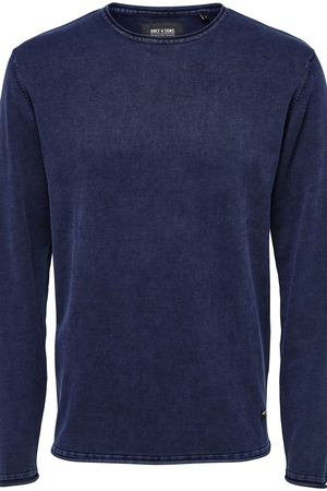 Пуловер с круглым вырезом из тонкого трикотажа Only & Sons 122061