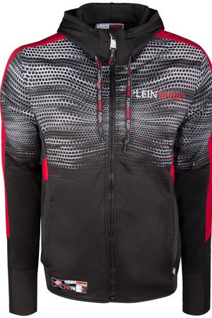 Спортивная олимпийка Plein Sport Plein Sport MJB0172 Черный/рептилия, красн.лампас