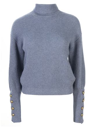 Кашемировый свитер с пуговицами Brunello Cucinelli M12716203 C9163 Синий