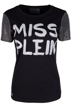 Хлопковая футболка со стразами Philipp Plein Philipp Plein F18C WTK0919 Черный