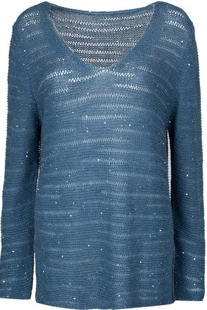 Пуловер с декором Le Tricot Perugia Le Tricot Perugia 46440 1077 8869 Синий купить с доставкой