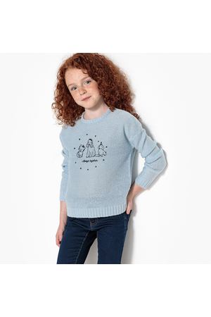 Пуловер с рисунком собака из тонкого трикотажа, 3-12 лет La Redoute Collections 20399 купить с доставкой