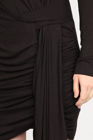 Трикотажное платье со сборкой Kendall+Kylie KENDALL + KYLIE kcsp18124dk Черный купить с доставкой